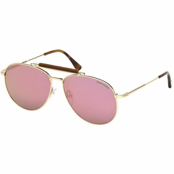 Tom Ford Other - Tom Ford Sunglasses Pink/Gold Mirrored Lens